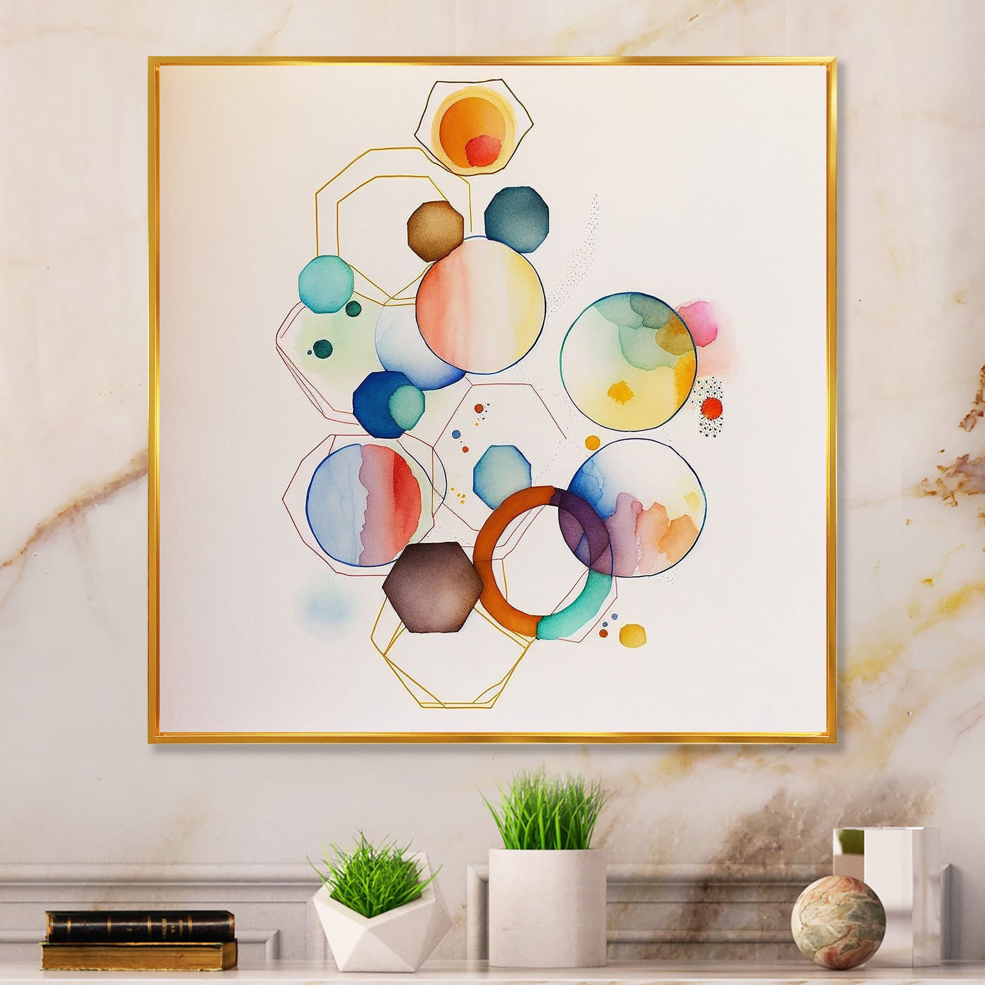 Multi-Color Circular Abstract II