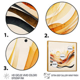 Burnt Orange Waves Abstract IV