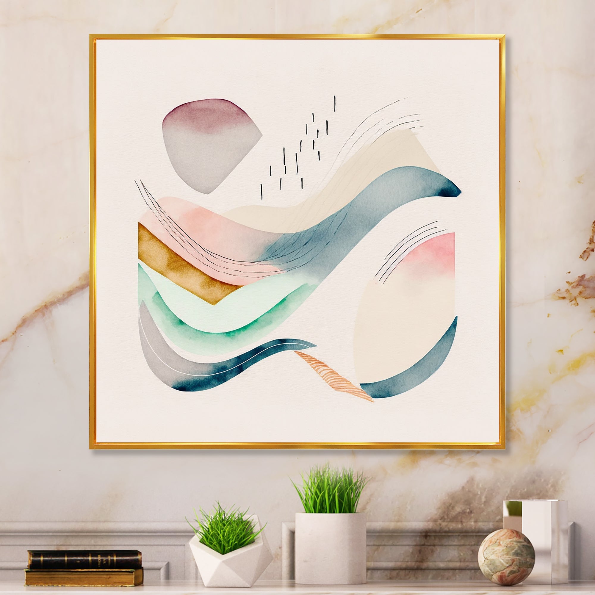 Multi-Color Pastel Waves