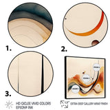 Burnt Orange Waves Abstract V