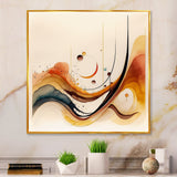 Burnt Orange Waves Abstract V
