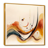 Burnt Orange Waves Abstract V