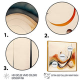 Burnt Orange Waves Abstract V