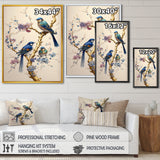 Multicolor Birds On Plum Blossoms Tree VII