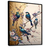 Multicolor Birds On Plum Blossoms Tree II