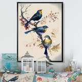 Multicolor Birds On Plum Blossoms Tree XV