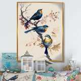 Multicolor Birds On Plum Blossoms Tree XV