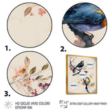 Multicolor Birds On Plum Blossoms Tree XV