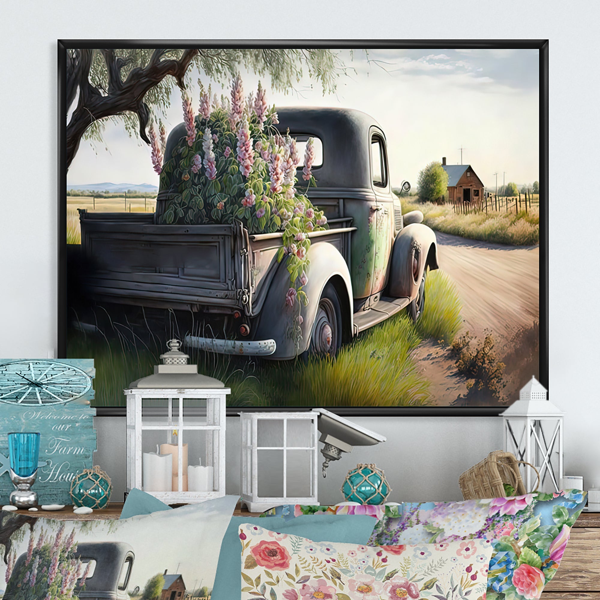 Barn Flower Delivery Truck VII