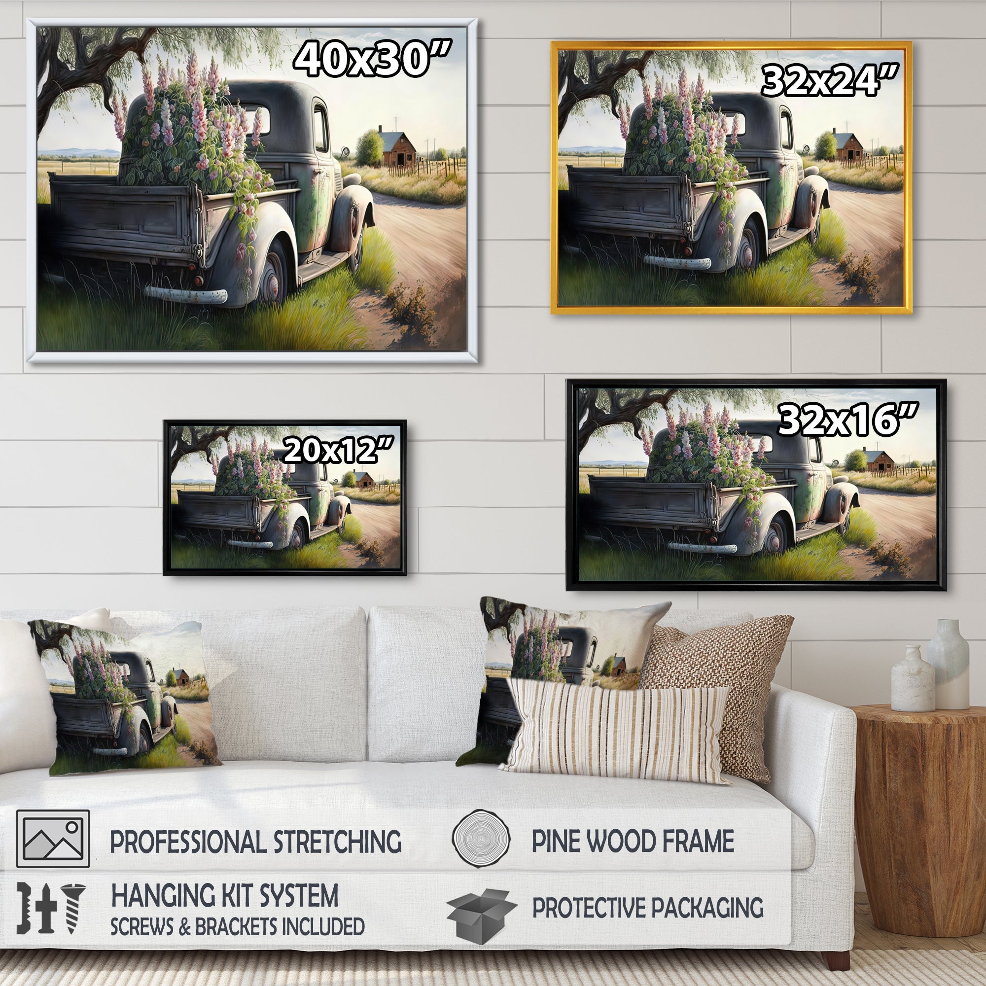 Barn Flower Delivery Truck VII