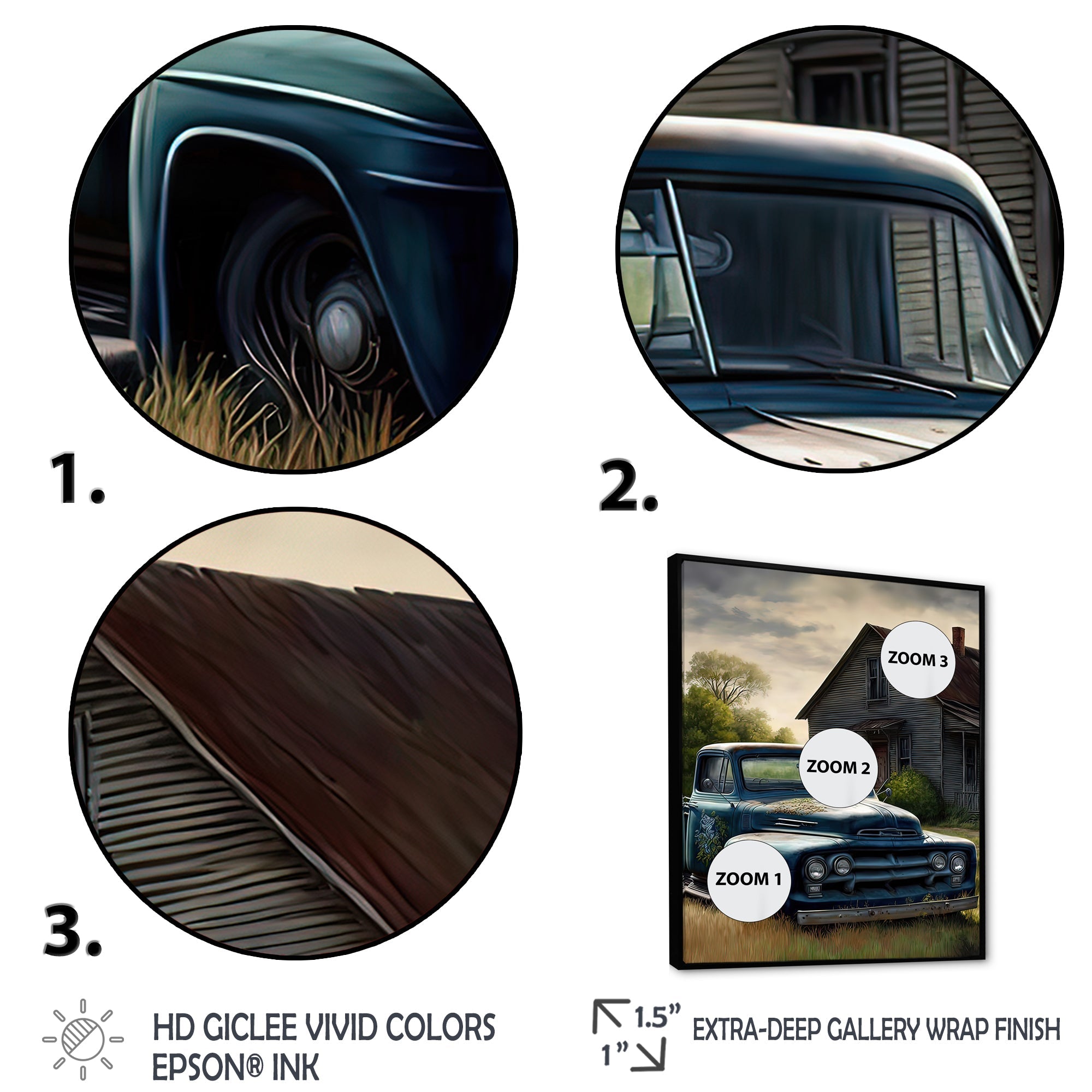 Old American Truck In Barn I