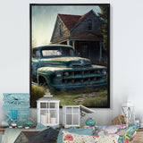 Old American Truck In Barn II