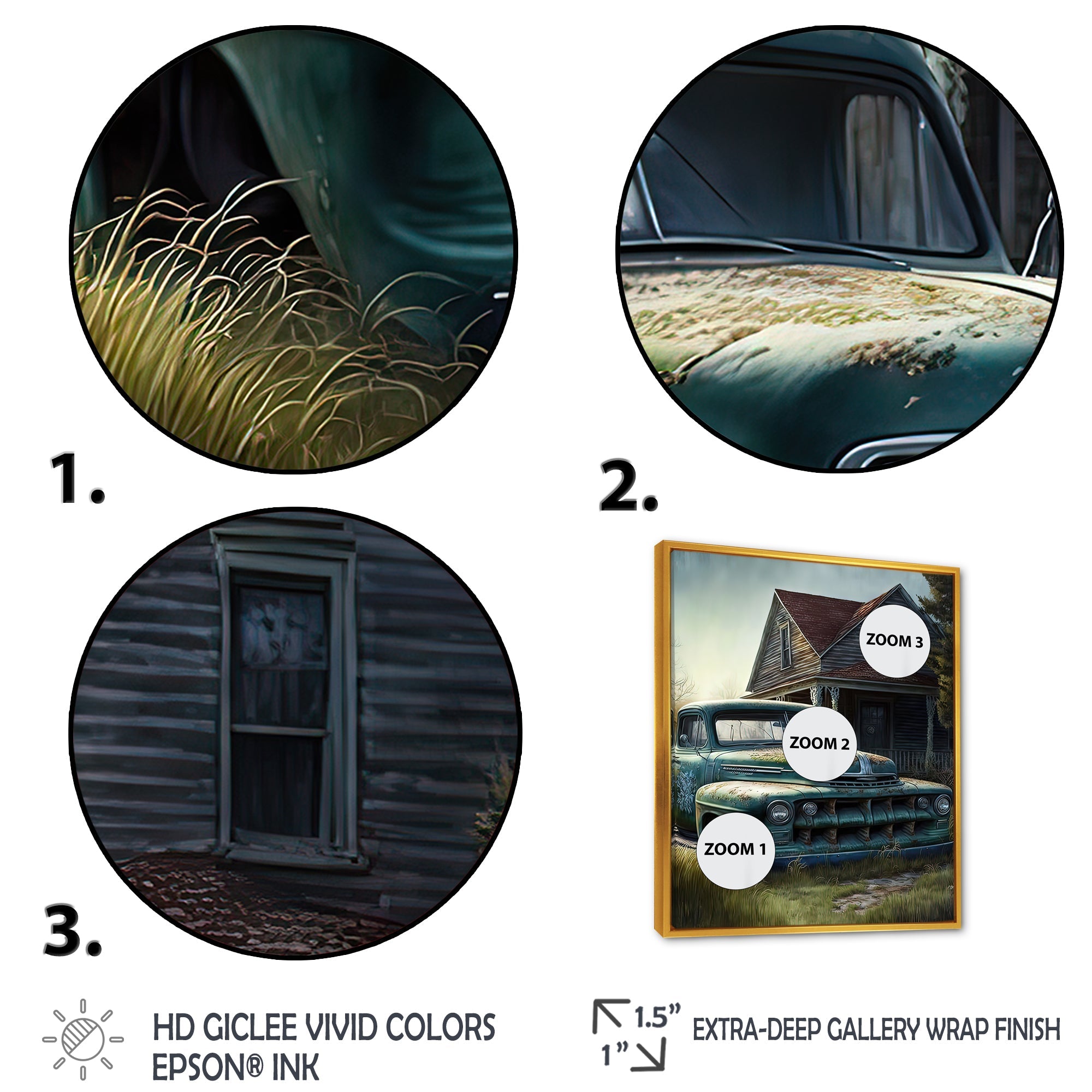 Old American Truck In Barn II