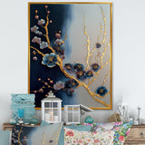 Blue Cherry Blossom Branch II