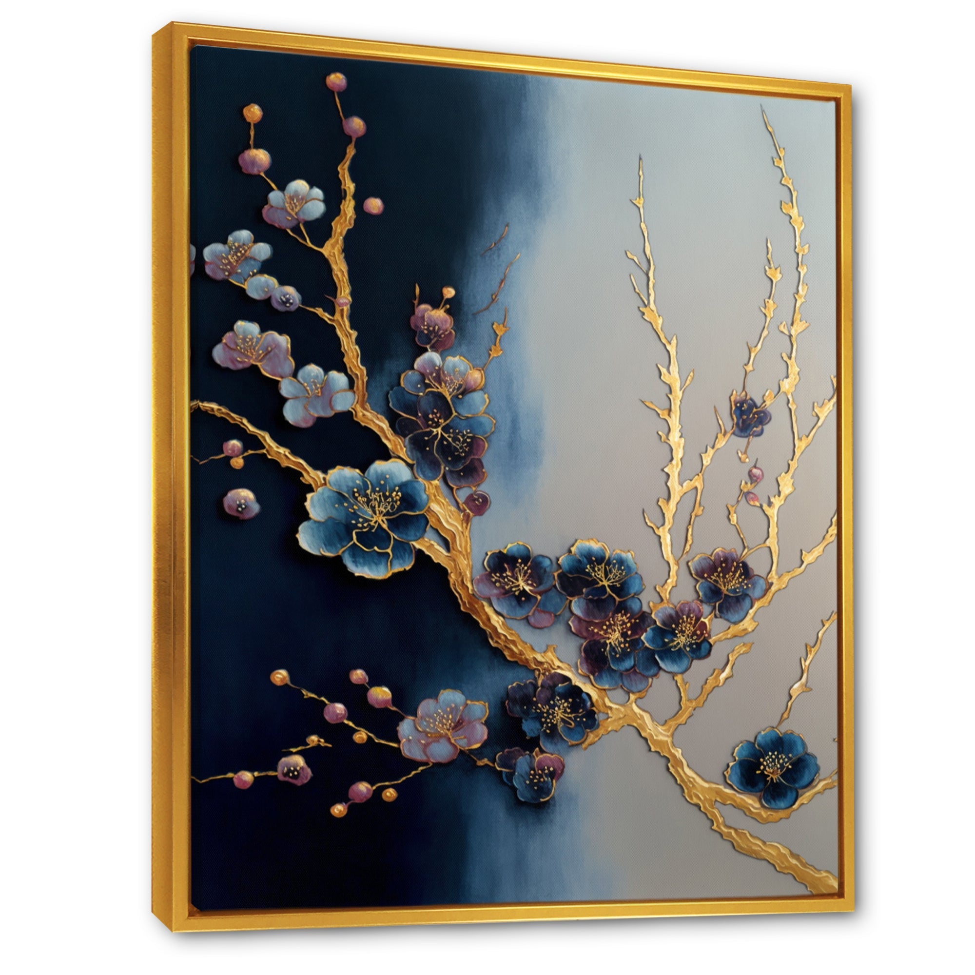 Blue Cherry Blossom Branch II