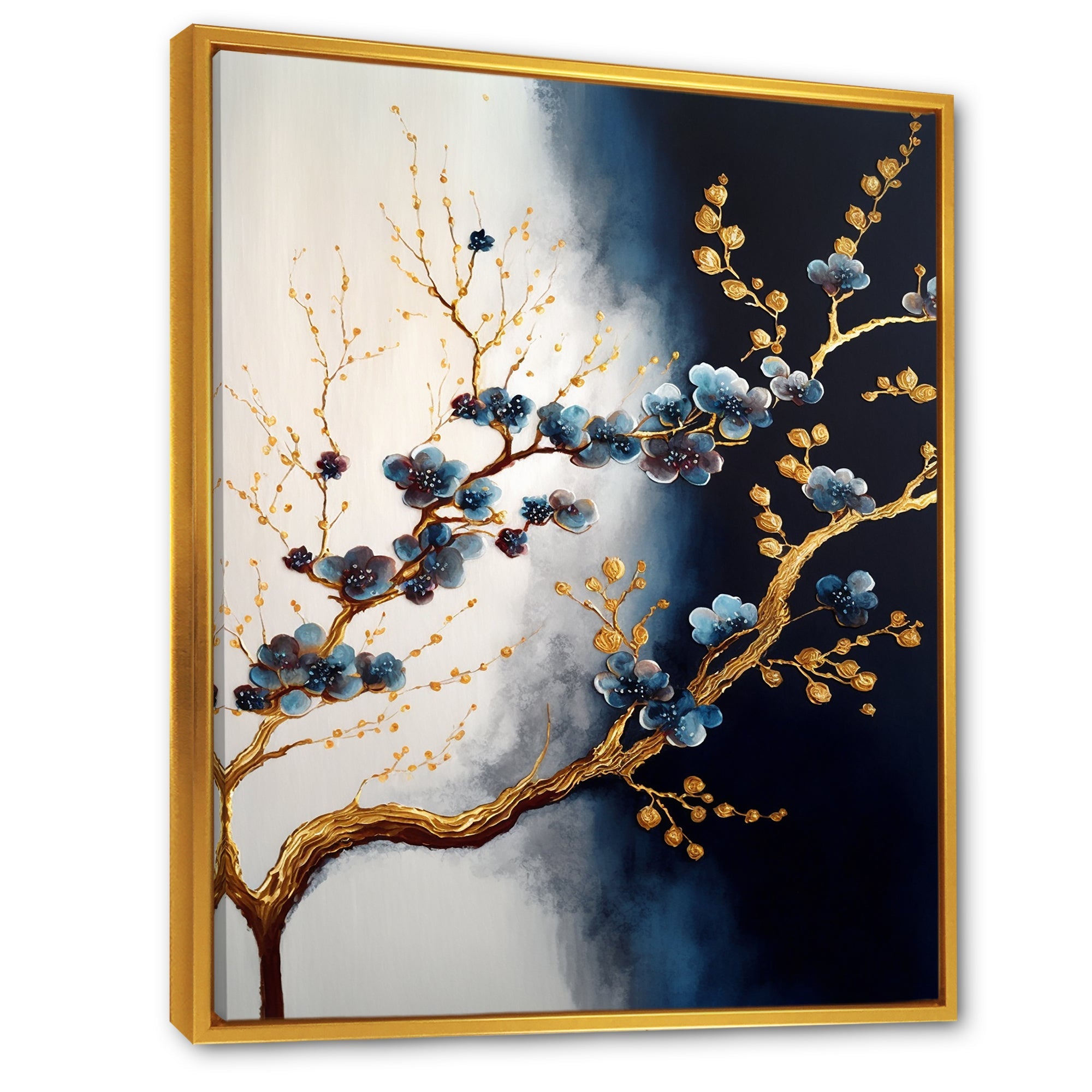 Blue Cherry Blossom Branch VI