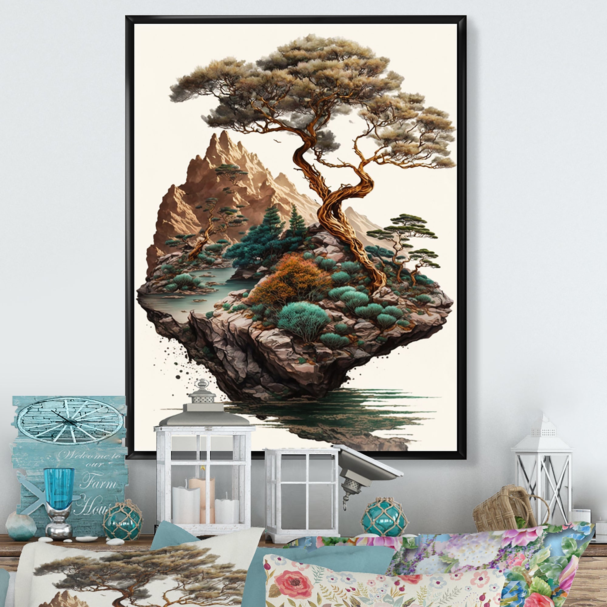 Bonsai Tree On A Rock II