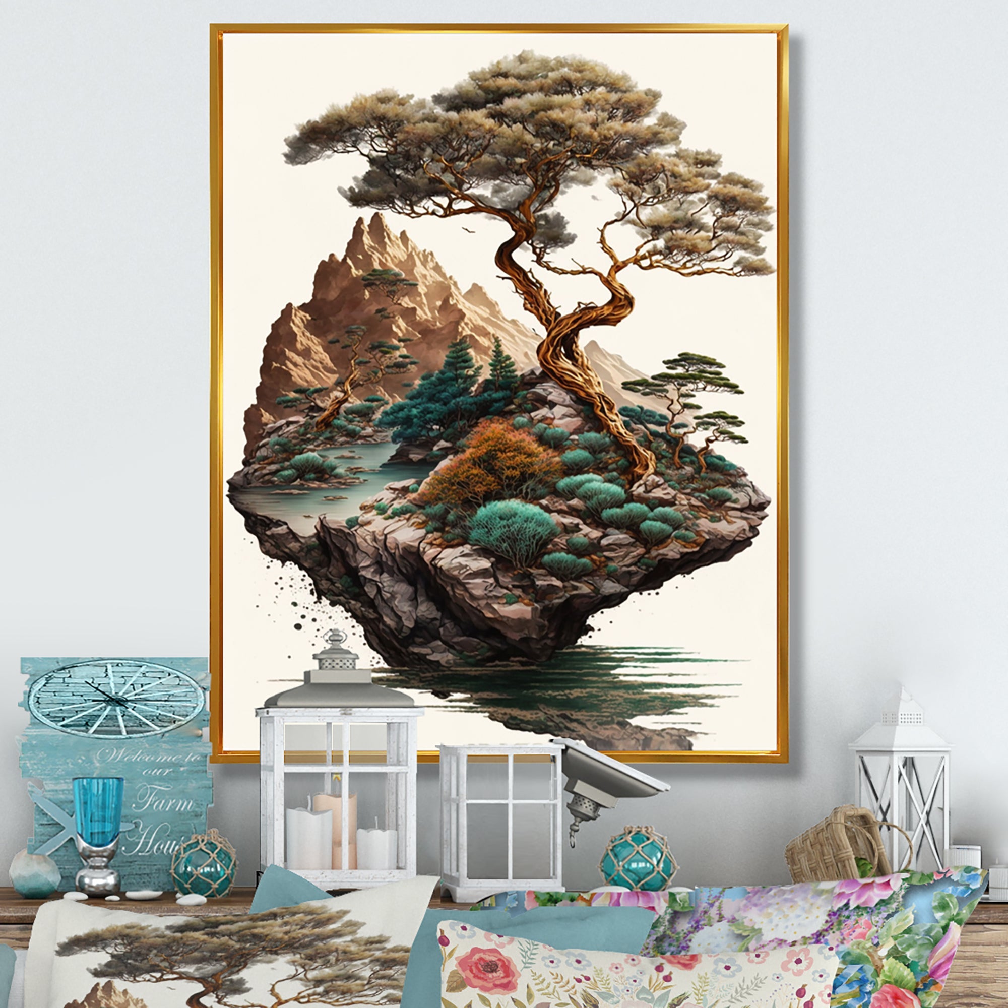 Bonsai Tree On A Rock II
