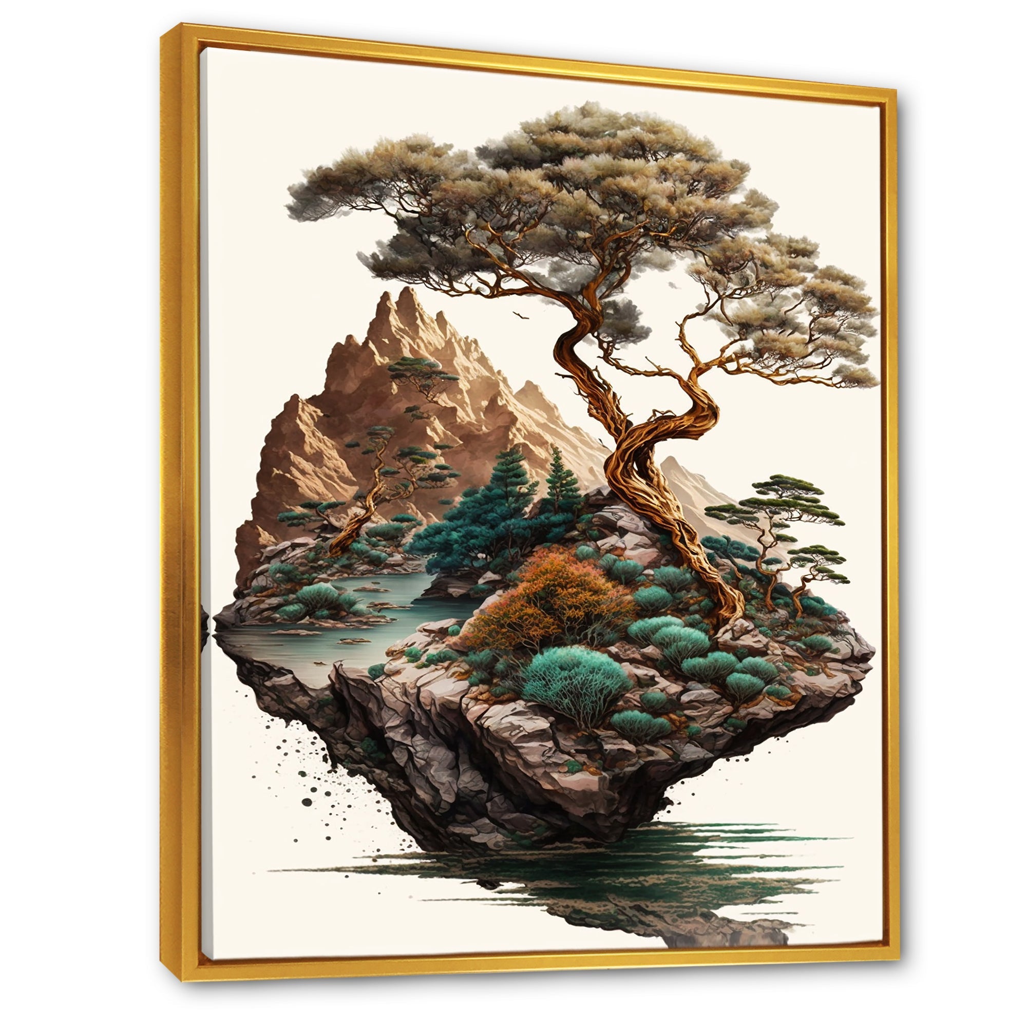 Bonsai Tree On A Rock II