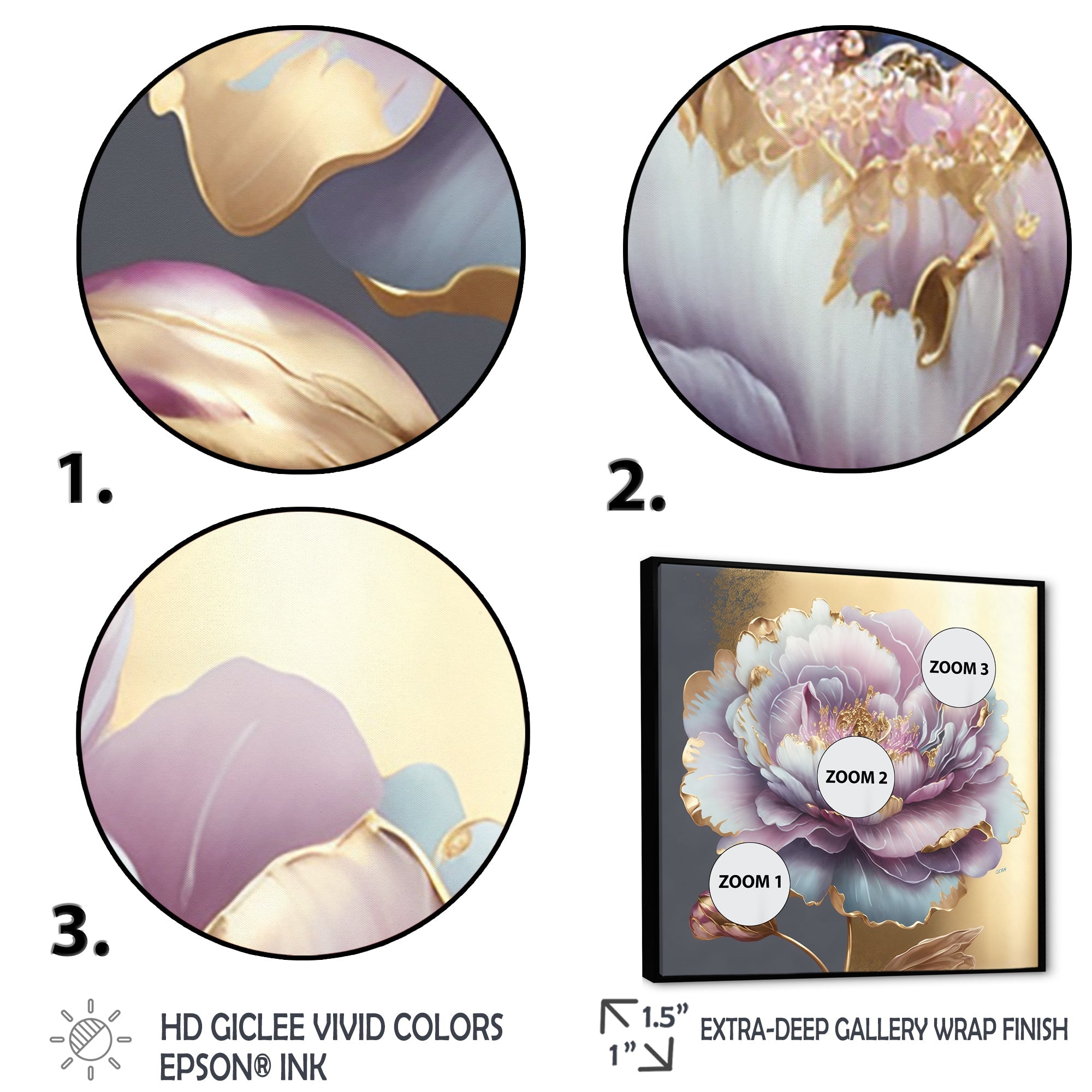 Purple Hue Single Flower I