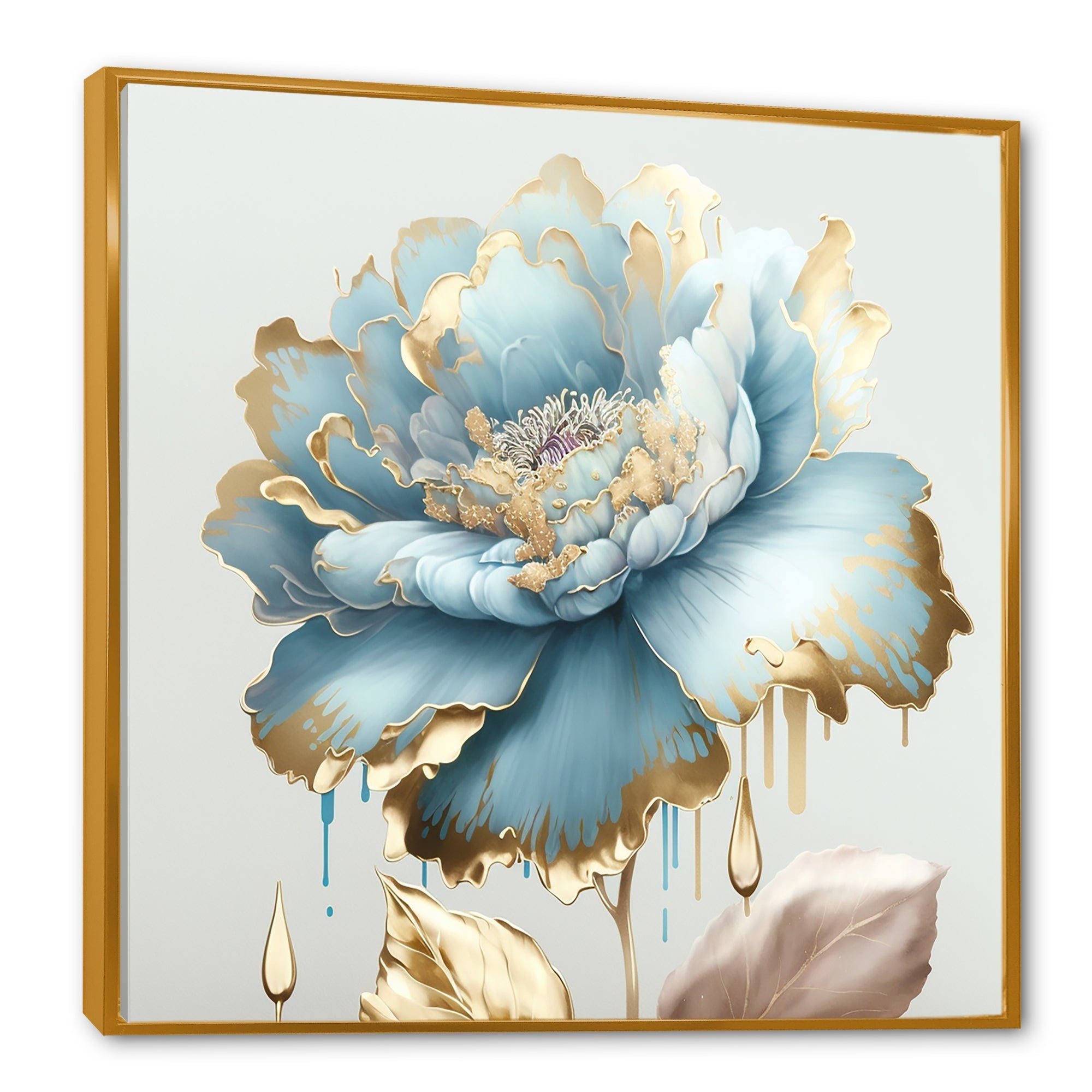 Chic Blue Blooming Flower III