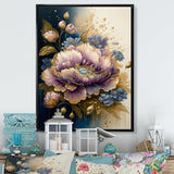 Purple And Gold Floral Bouquet I