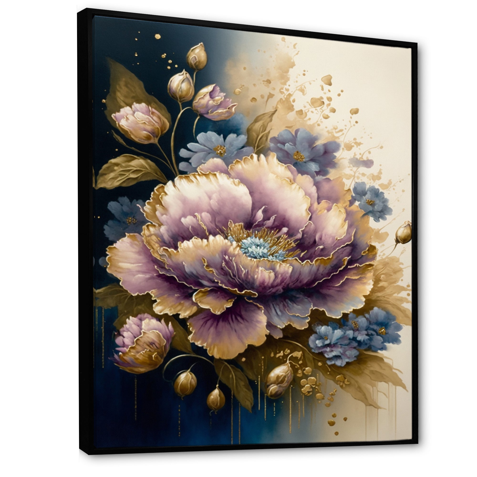 Purple And Gold Floral Bouquet I