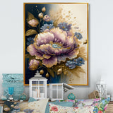 Purple And Gold Floral Bouquet I