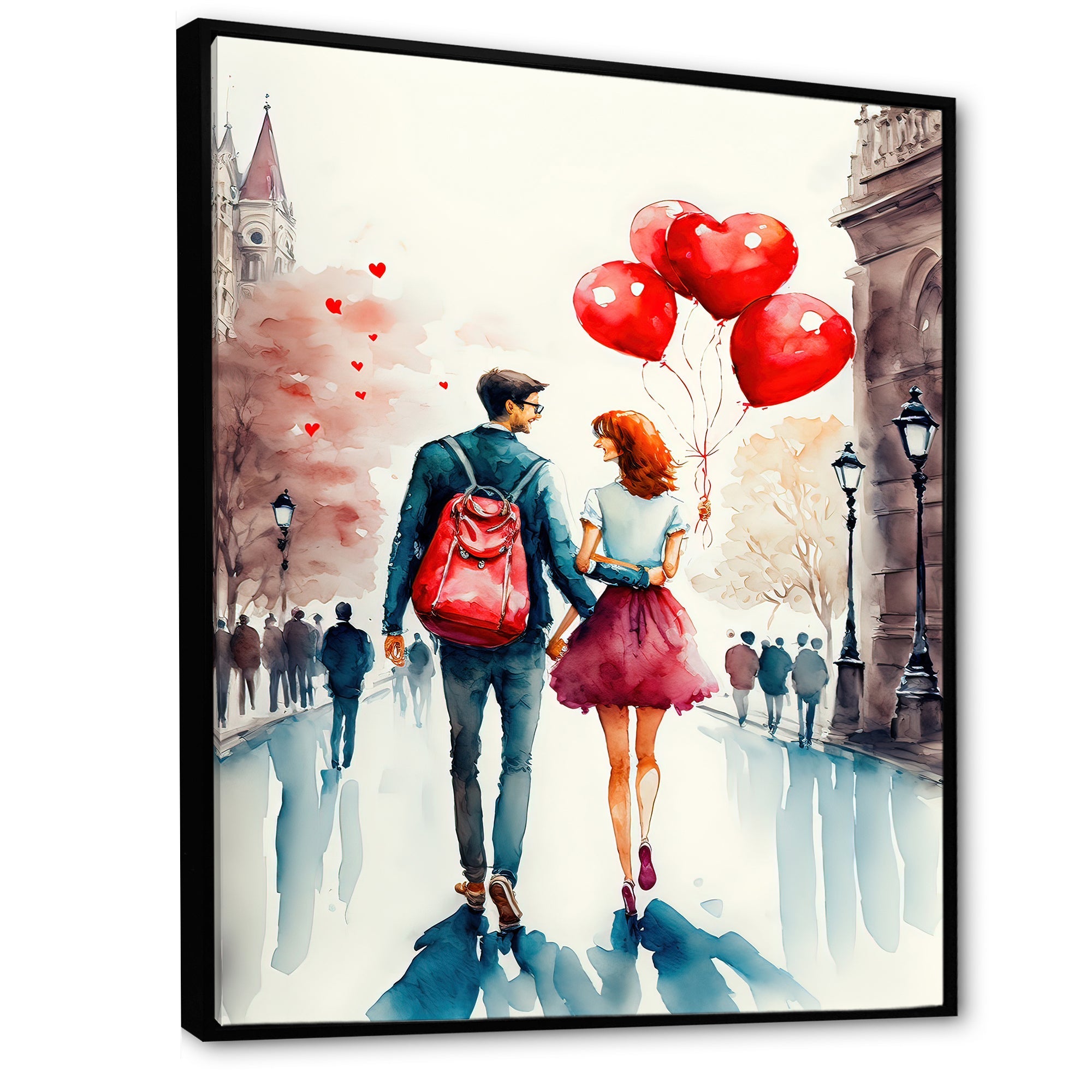 Loving Couple Walking Outdoors