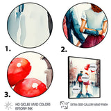 Loving Couple Walking Outdoors