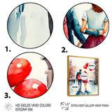 Loving Couple Walking Outdoors