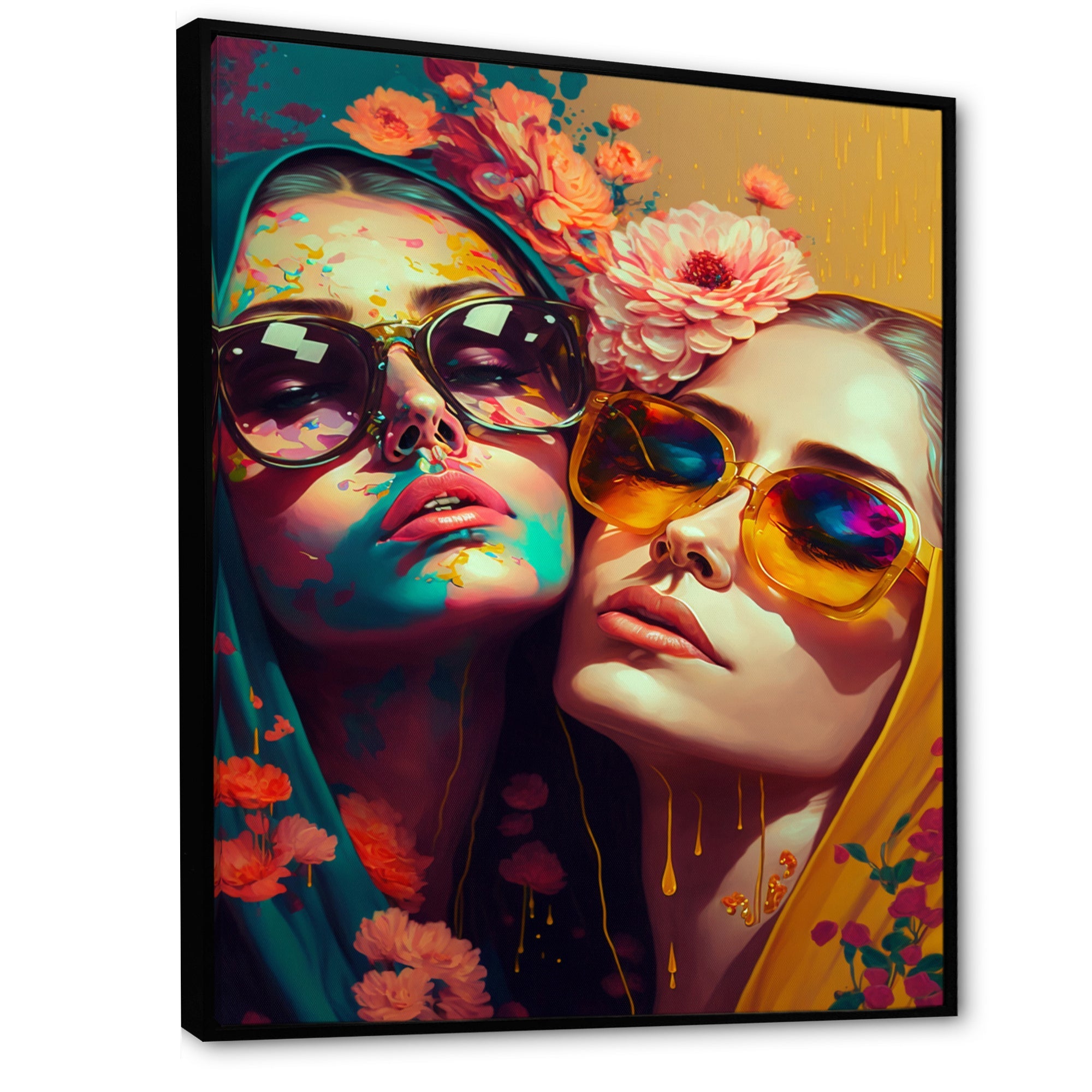 Stylish Women Kissing IV