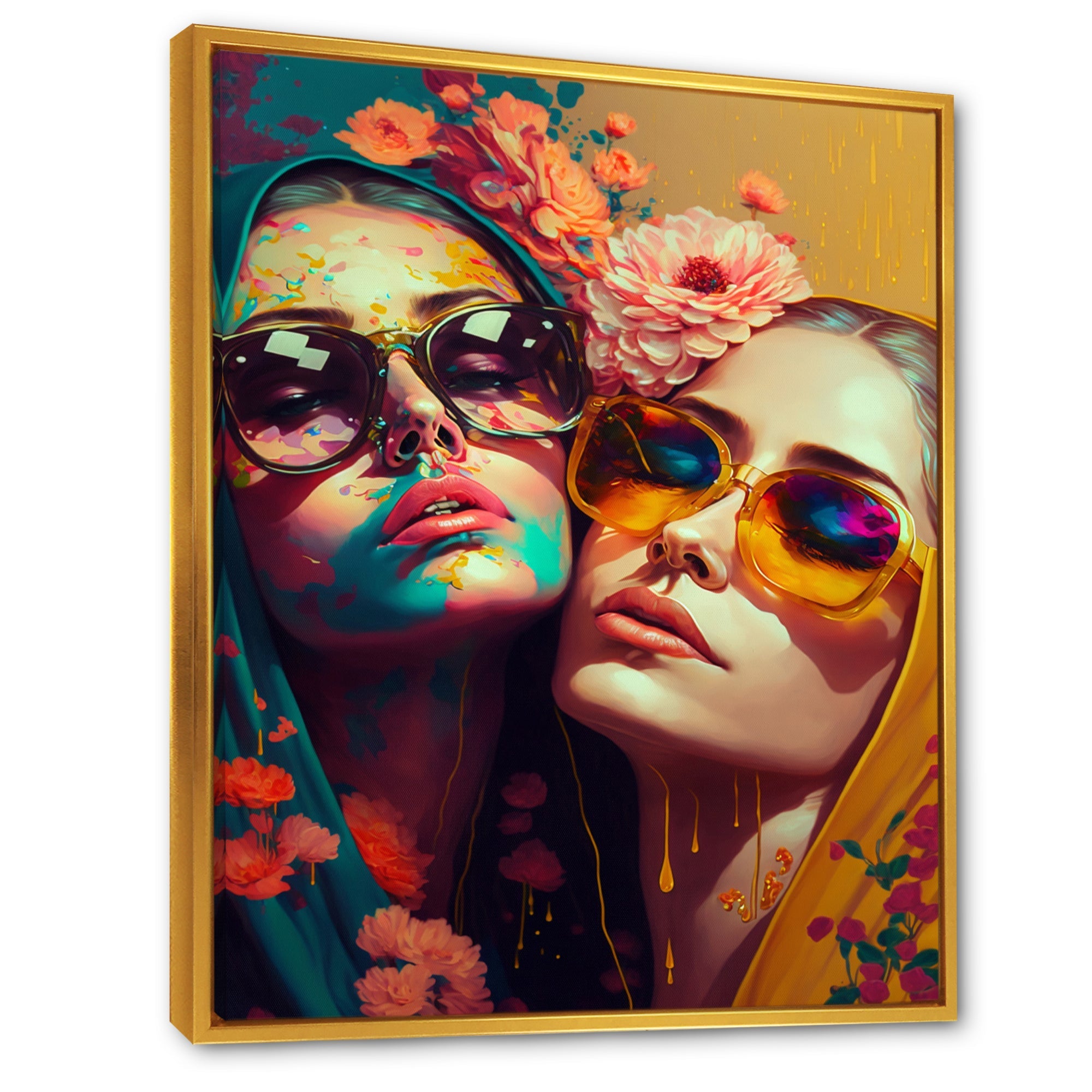 Stylish Women Kissing IV