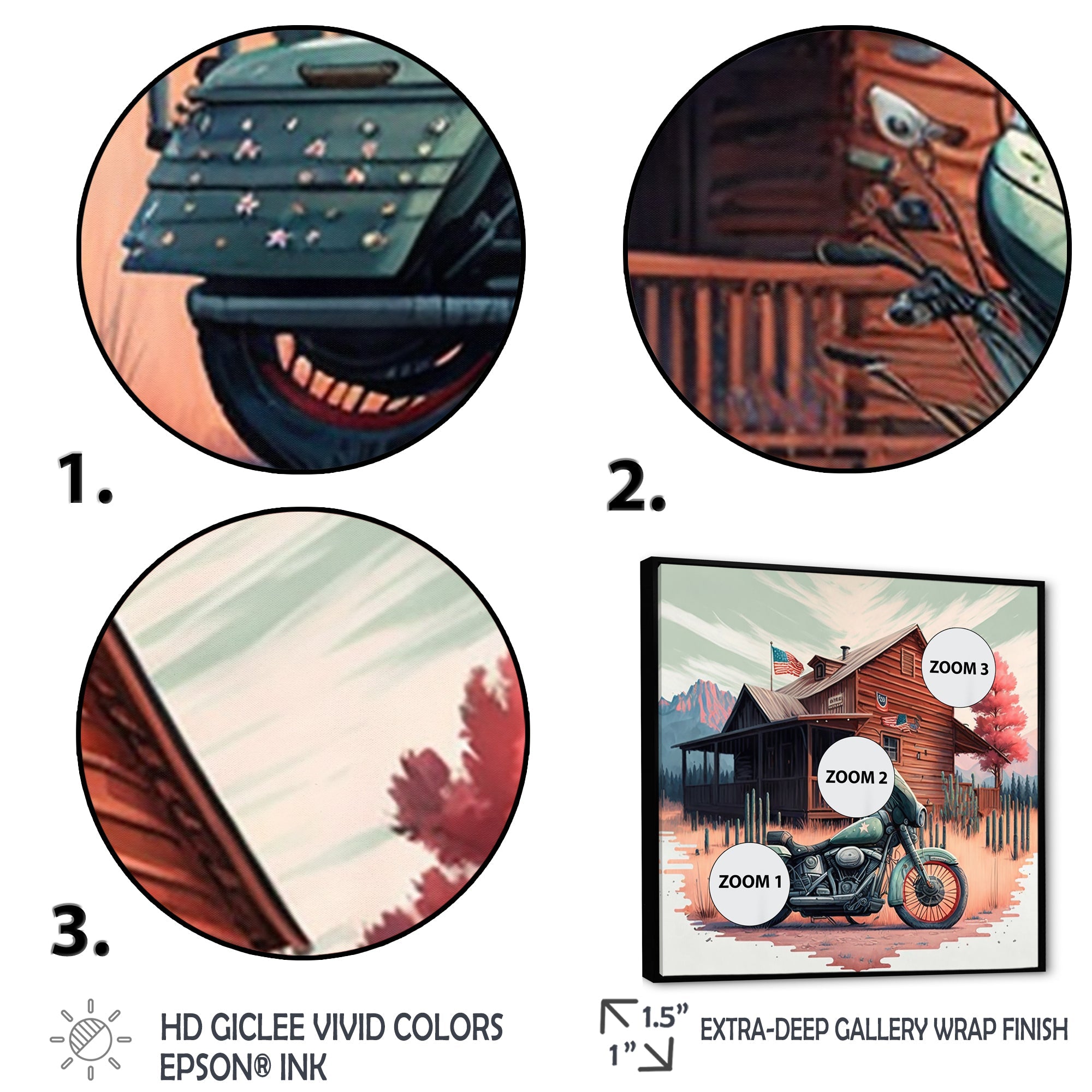 Motorcycle Parked At The Cabin V