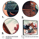 Motorcycle Parked At The Cabin V