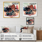 Motorcycle Parked At The Cabin V