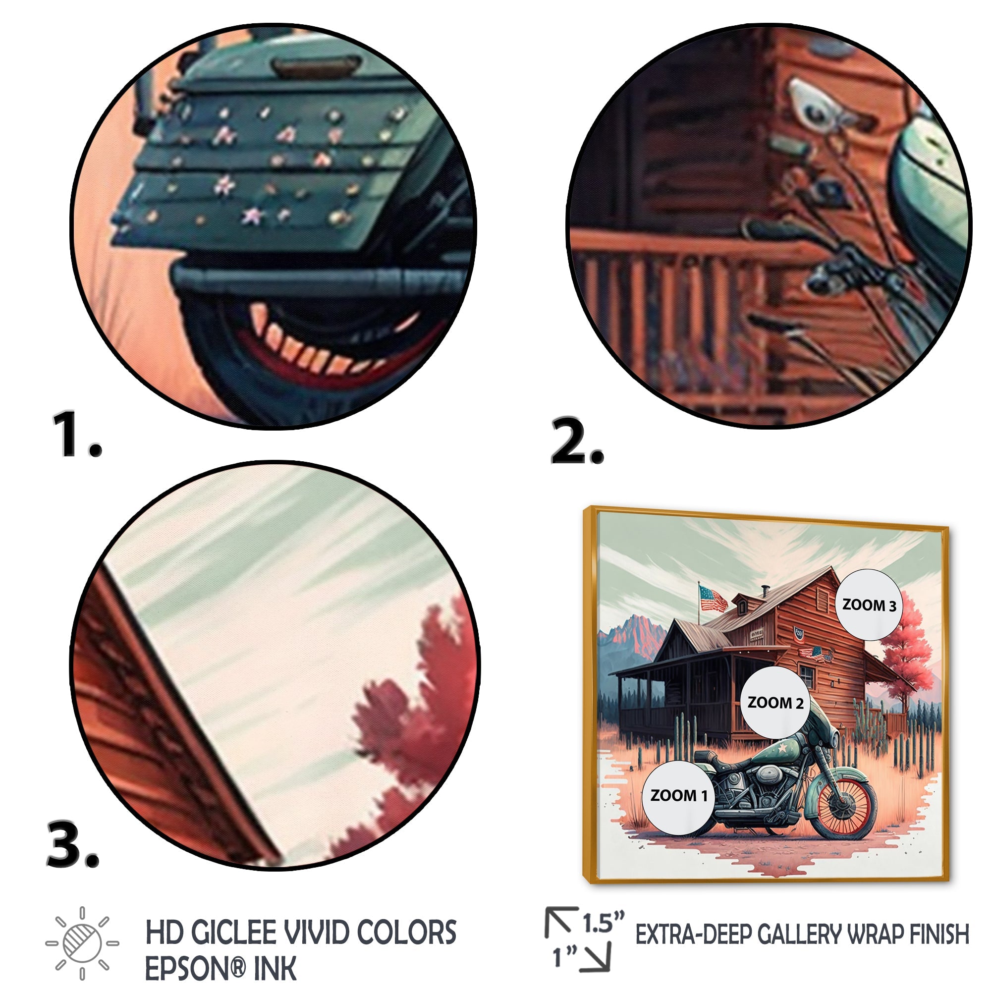 Motorcycle Parked At The Cabin V