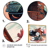 Motorcycle Parked At The Cabin V