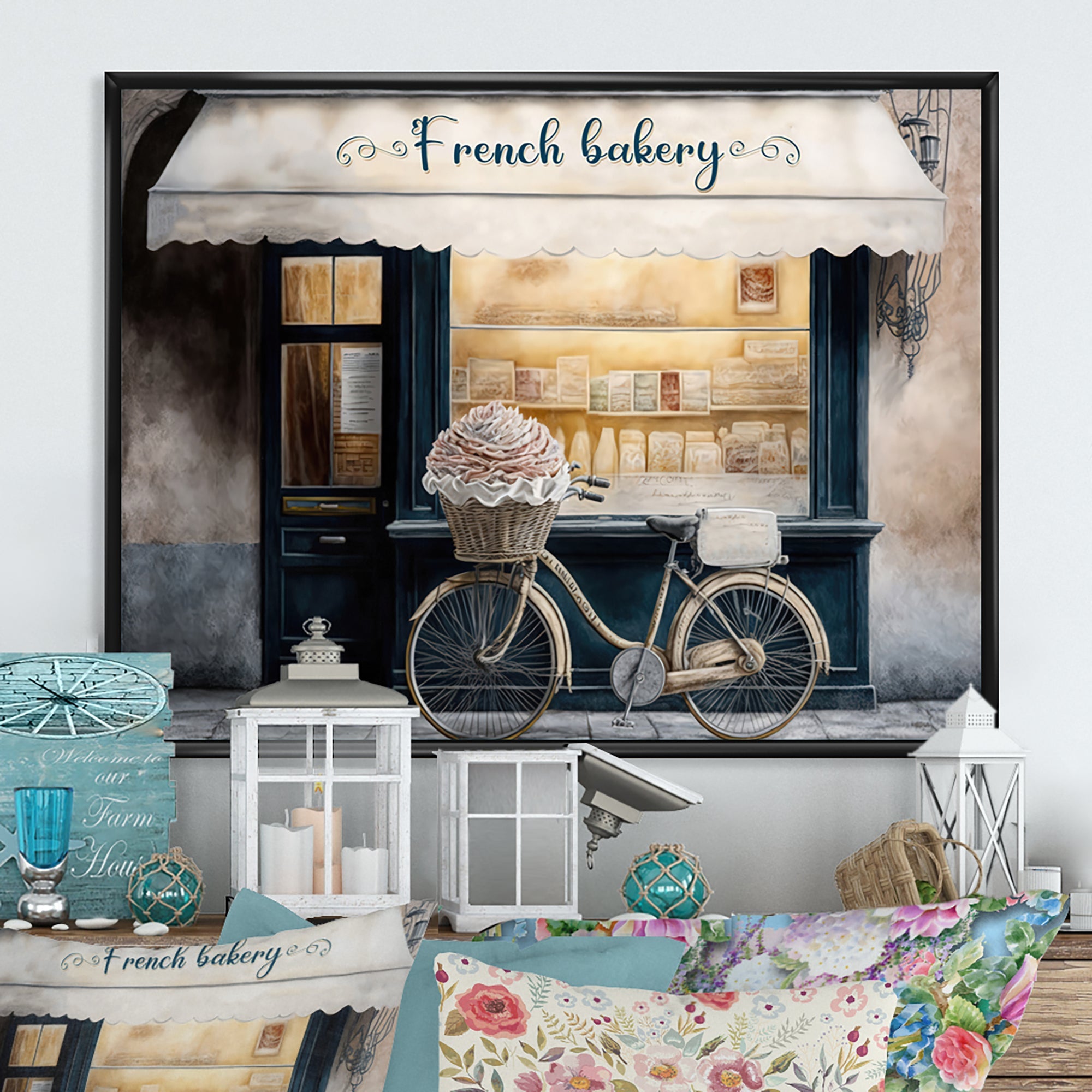 Bicycle In Front A French Bakery IV