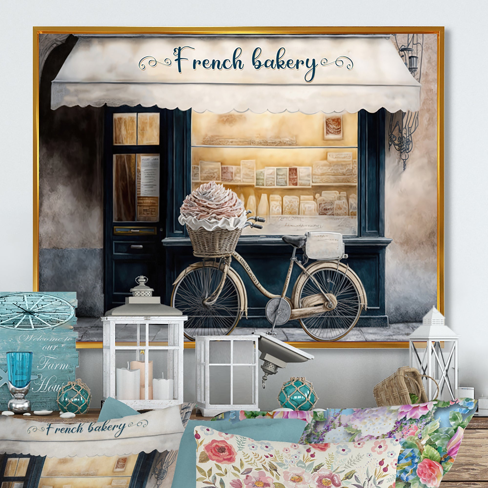 Bicycle In Front A French Bakery IV
