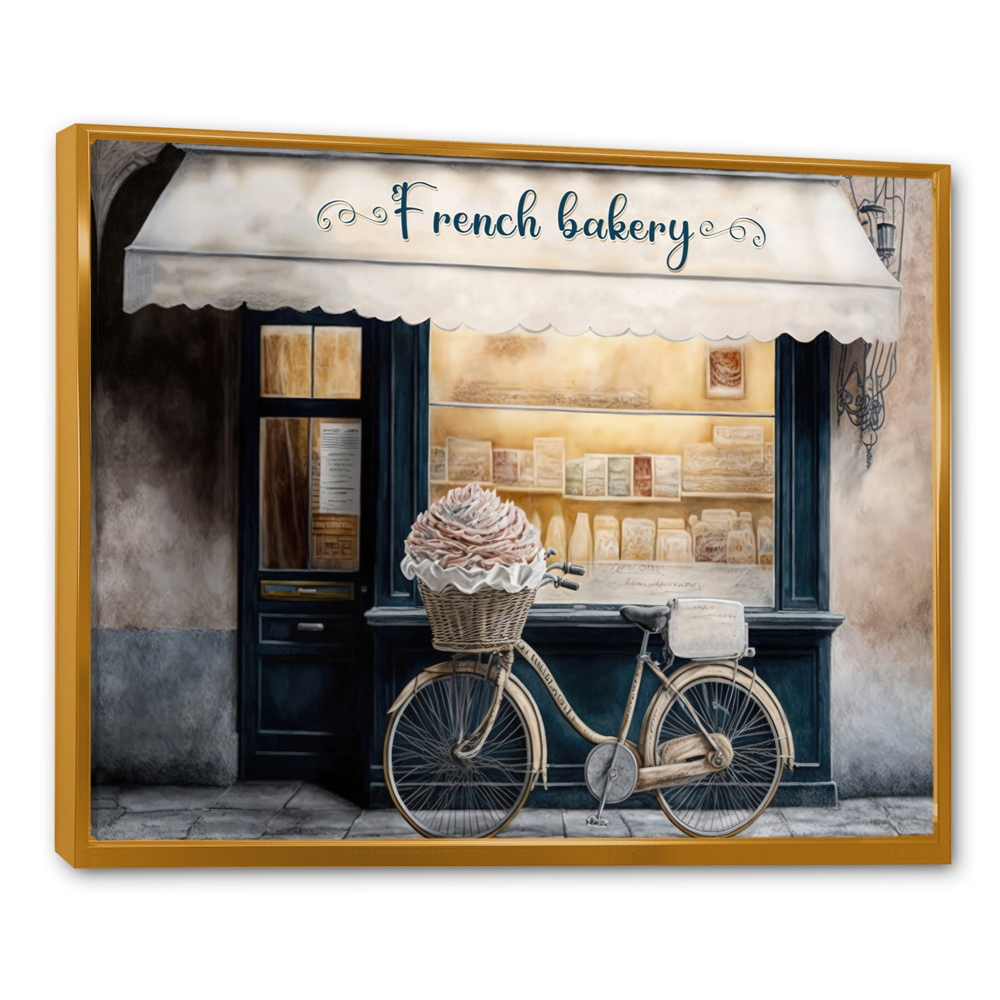 Bicycle In Front A French Bakery IV