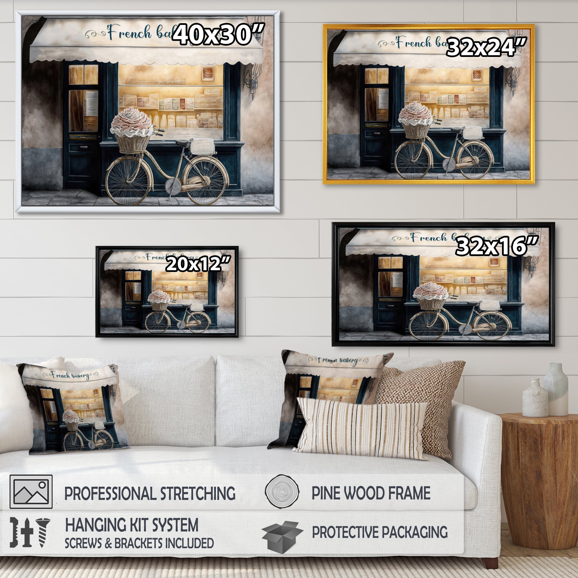 Bicycle In Front A French Bakery IV