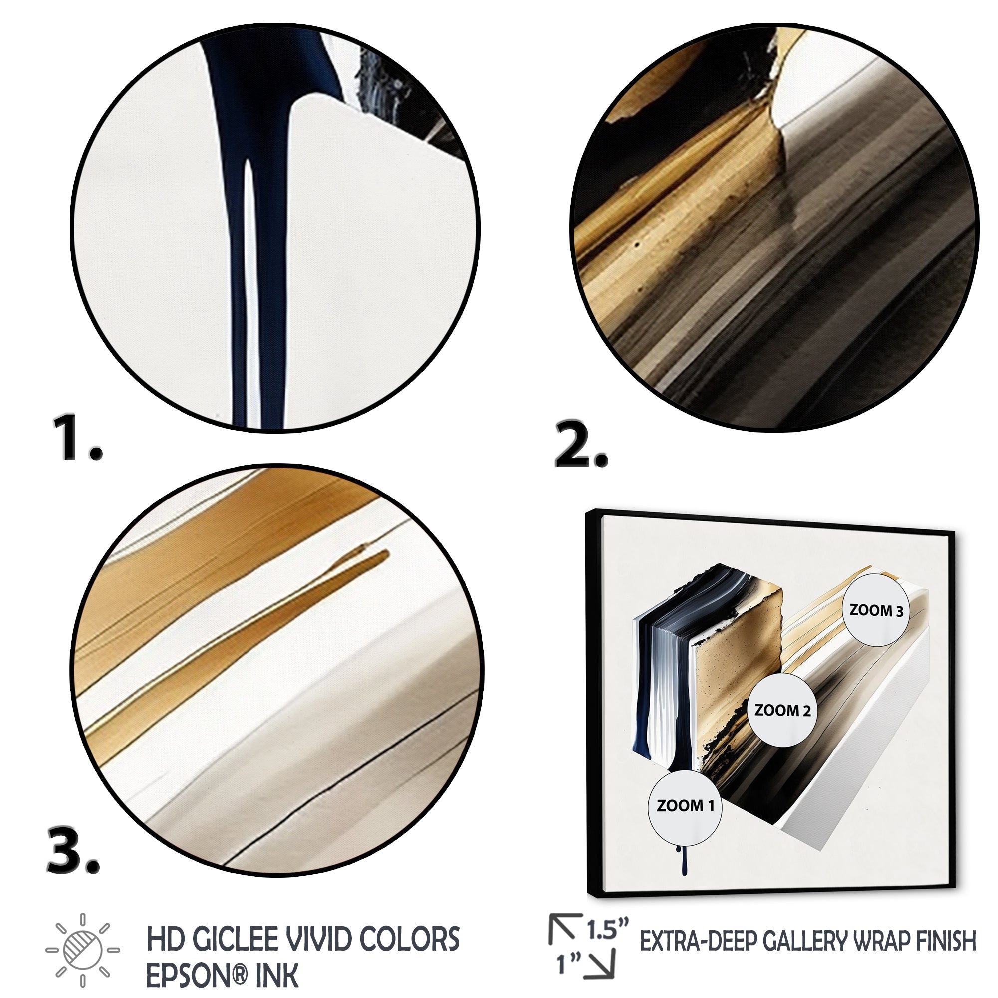 Black And Gold Cubic Expression II