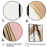 Minimalism Pink And Gold Cubic Fusion V