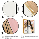 Minimalism Pink And Gold Cubic Fusion V