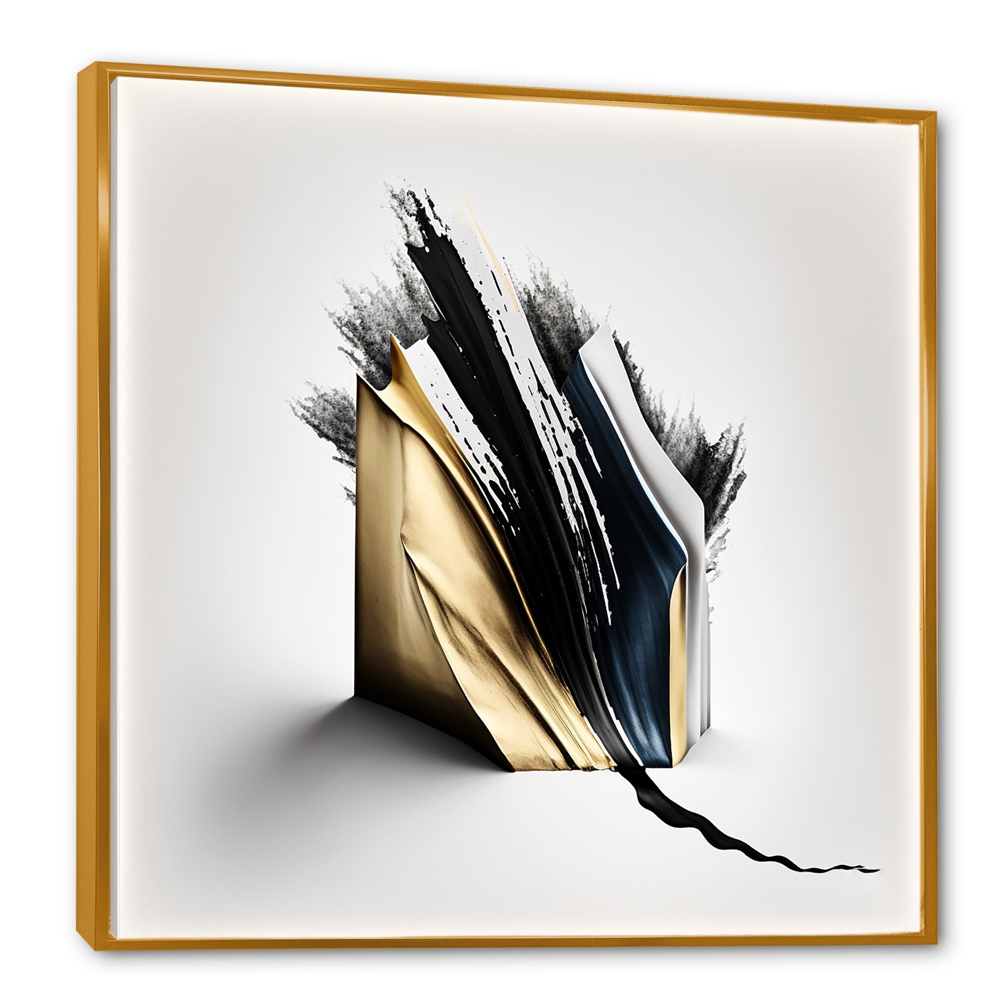 Black And Gold Cubic Expression VI