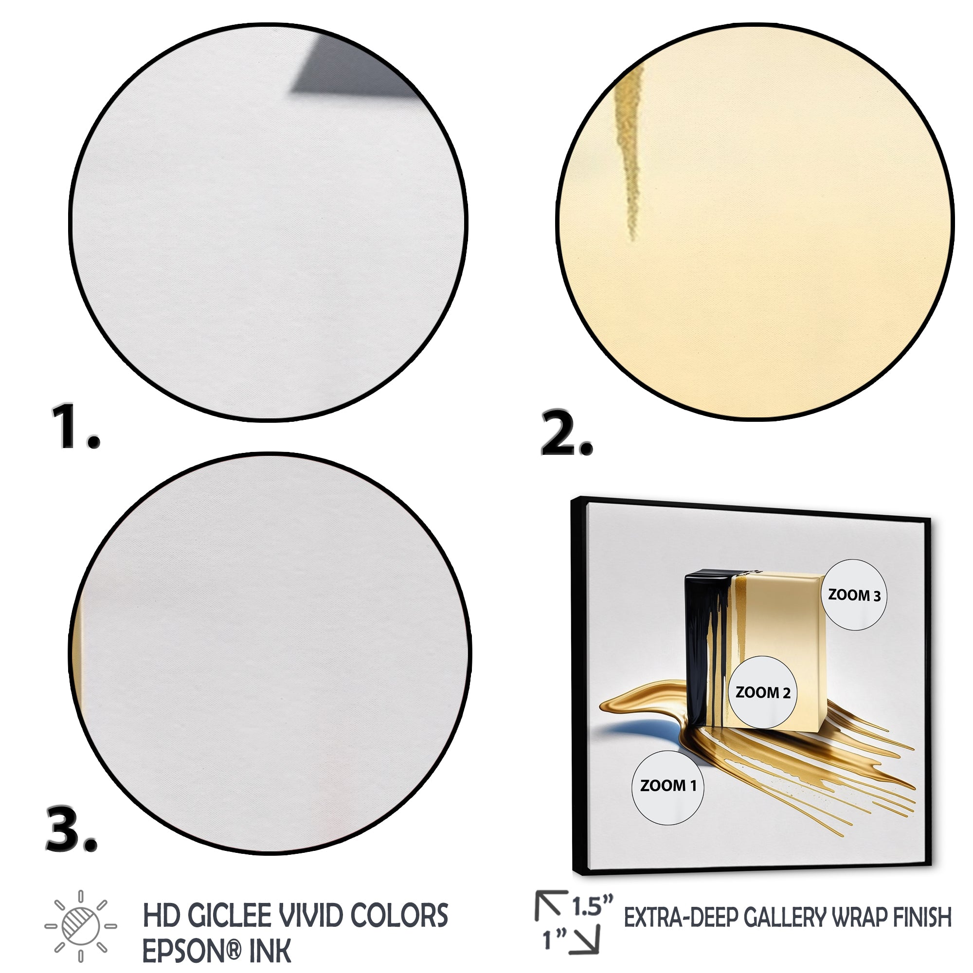 Black And Gold Cubic Expression VIII