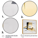 Black And Gold Cubic Expression VIII