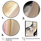 Minimalism Pink And Gold Cubic Fusion VII