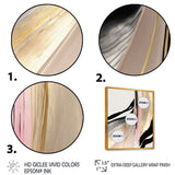 Minimalism Pink And Gold Cubic Fusion VII